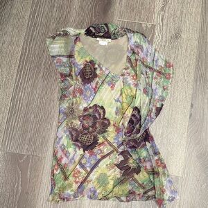 Etro Multicolor Floral Blouse